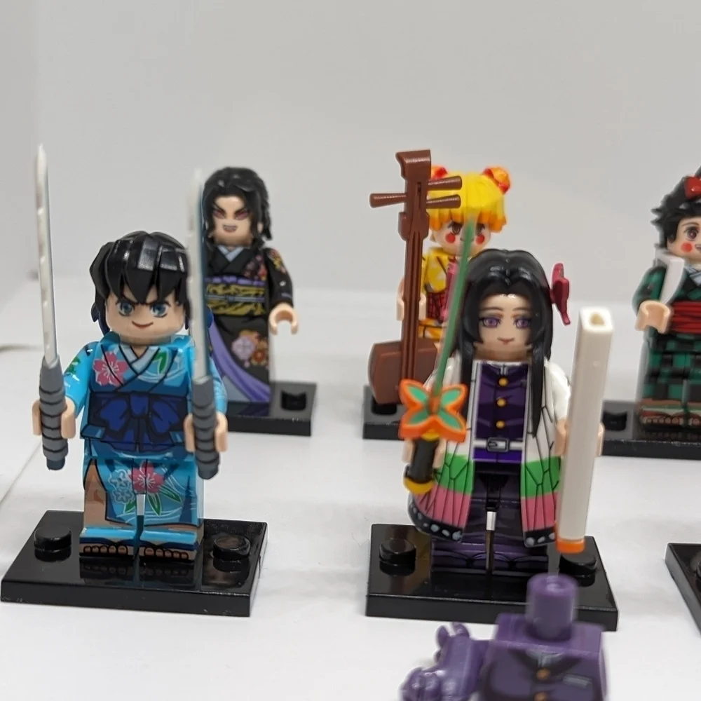 8 Minifigures- Demon Slayer Anime Building Block Toy Collectors Action Figures